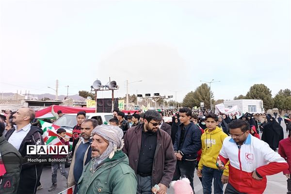 راهپیمایی 22 بهمن در شهرستان سربیشه