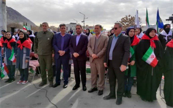 حضور وزیر آموزش و پرورش در راهپیمایی ۲۲ بهمن در خرم‌آباد