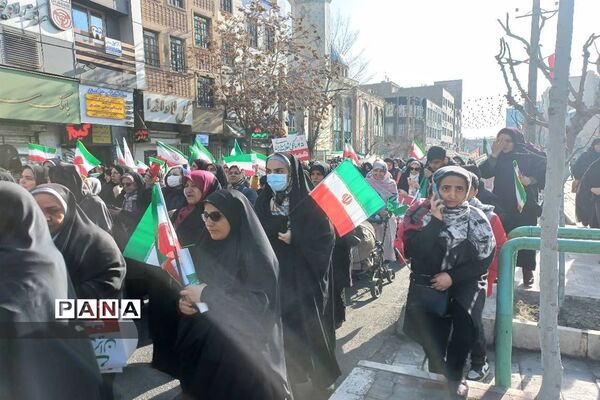 راهپیمایی ۲۲بهمن در شهرستان قدس