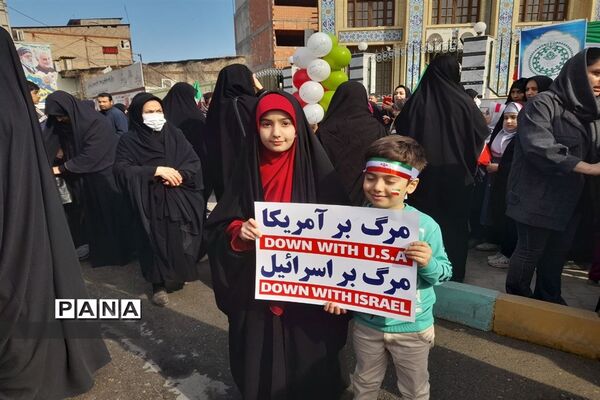 راهپیمایی 22 بهمن در شهرستان کردکوی