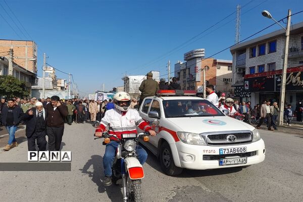 راهپیمایی 22 بهمن در شهرستان کردکوی