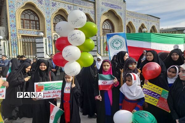 راهپیمایی 22 بهمن در شهرستان کردکوی
