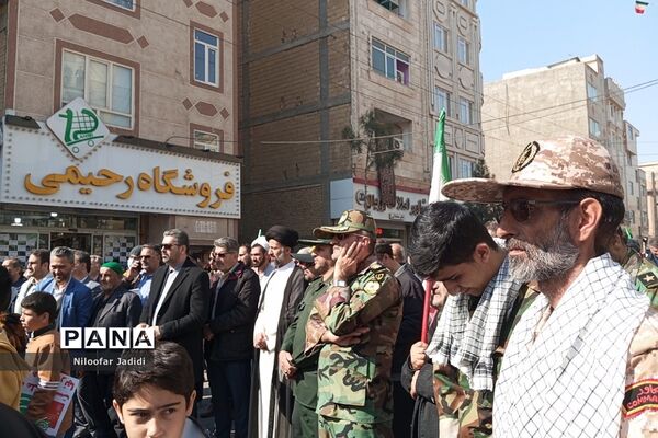خروش عظیم ملت ایران در راهپیمایی ۲۲ بهمن نصیر شهر