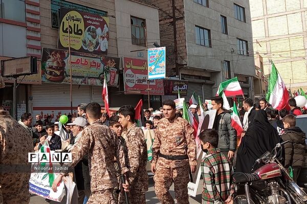 خروش عظیم ملت ایران در راهپیمایی ۲۲ بهمن نصیر شهر