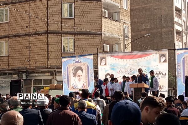 خروش عظیم ملت ایران در راهپیمایی ۲۲ بهمن نصیر شهر