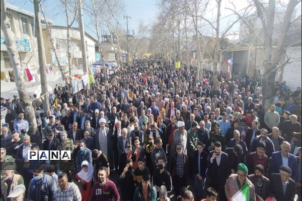 راهیپمایی 22 بهمن در شهرستان مینودشت
