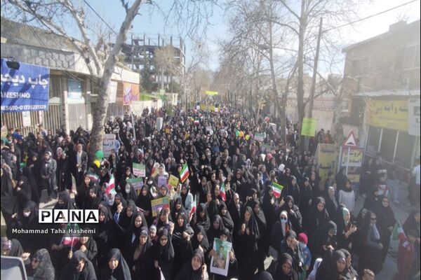 راهیپمایی 22 بهمن در شهرستان مینودشت