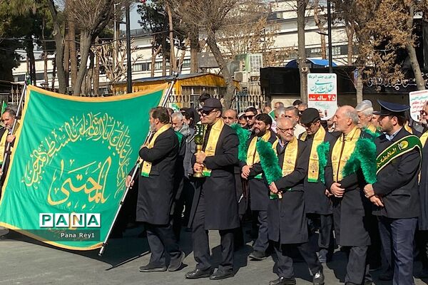 راهپیمایی پرشور مر‌دم شهرری و قیامدشت در گرامیداشت چهل و پنجمین سالگرد پیروزی انقلاب اسلامی ایران