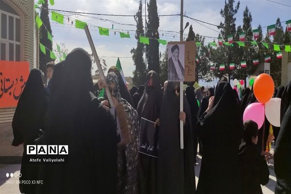راهپیمایی یوم الله  ۲۲ بهمن در مهریز