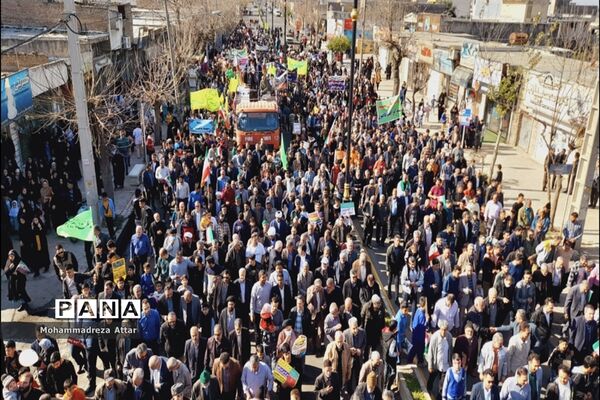 راهپیمایی بیست و دوم بهمن در شهرستان گالیکش