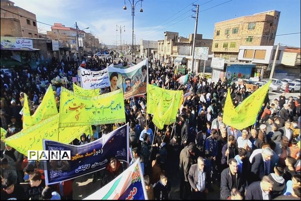 راهپیمایی بیست و دوم بهمن در شهرستان گالیکش