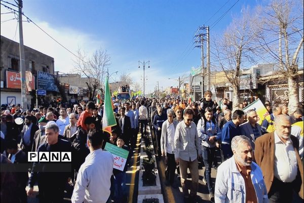 راهپیمایی بیست و دوم بهمن در شهرستان گالیکش