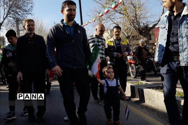 راهپیمایی بیست و دوم بهمن در شهرستان گالیکش