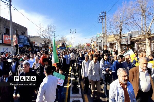 راهپیمایی بیست و دوم بهمن در شهرستان گالیکش