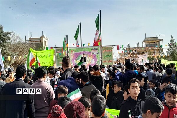 راهپیمایی 22 بهمن در شهر سلامی