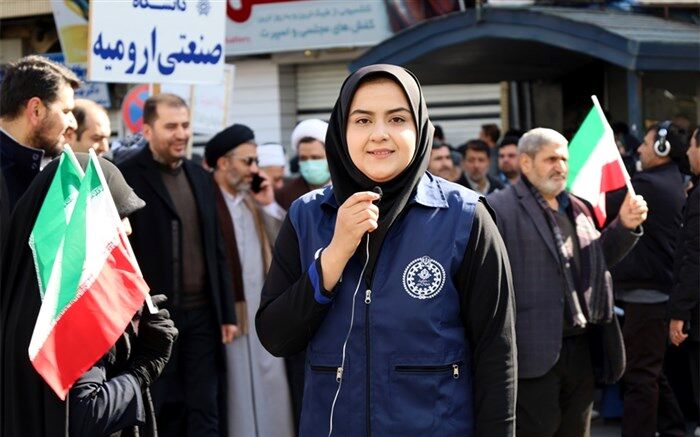 گزارش خبرگزاری پانا از حضور دهه نودی‌ها در راهپیمایی 22 بهمن ارومیه/فیلم