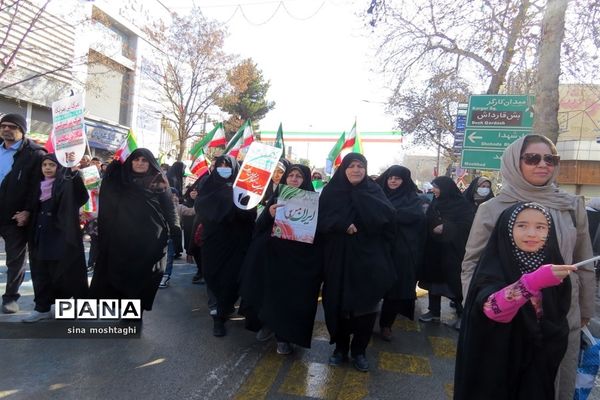 راهپیمائی ۲۲بهمن ماه۱۴۰۲ با حضور پرشور شهروندان شهرستان بجنورد