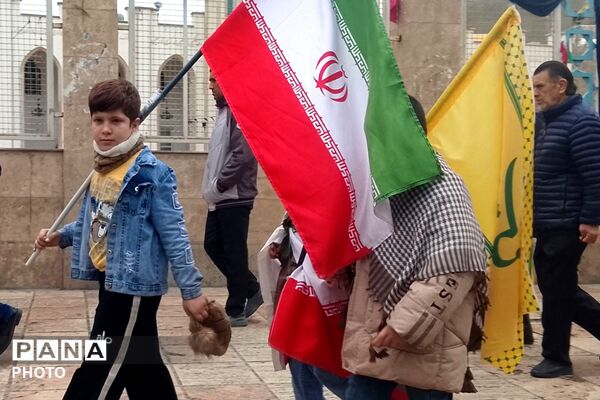 حضور پرشور مردم دلیر در راهپیمایی روز قدس