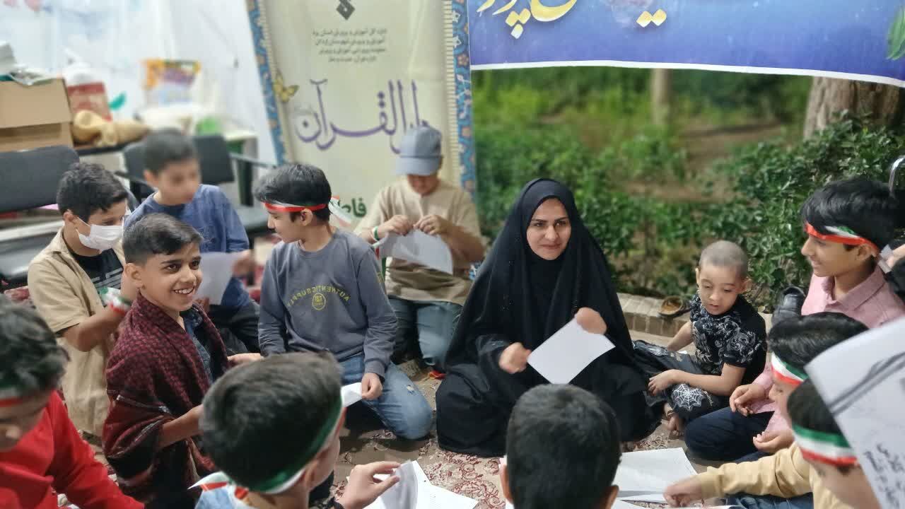 موکب سفیران قرآن، با حضور دانش‌آموزان نورانی شد