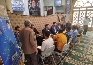 طرح جهادی ارائه خدمات الکترونیک قضایی با حضور مسئولین قضایی شهرستان در روستای علی آباد ملاعلی برخوار