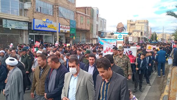 راهپیمایی روز 13 آبان در طارم