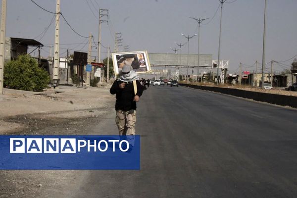 آیین پیاده‌روی جاماندگان اربعین در گچساران 