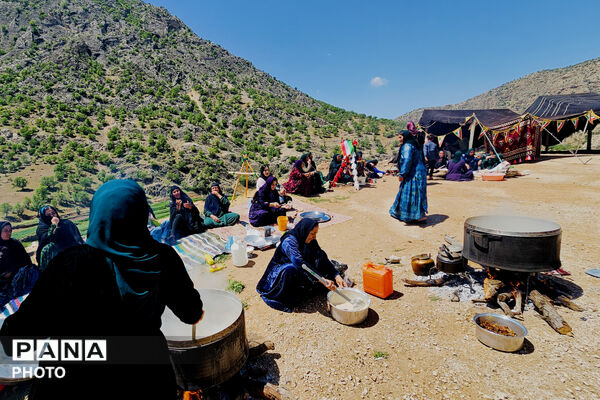 مهمان نوازی مردم انقلابی و غیور روستای پل بریده از مسئولین و رزمندگان