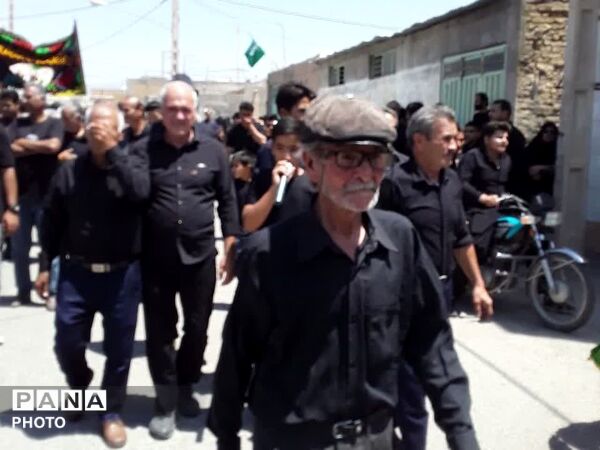 در هشتمین روز ماه محرم طنین نوای یا حسین در کوچه‌های فدافن پیچید
