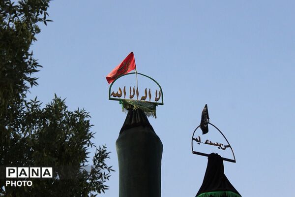 مراسم روز تاسوعای حسینی در روستای جعفرآباد جنگل شهر جوادآباد