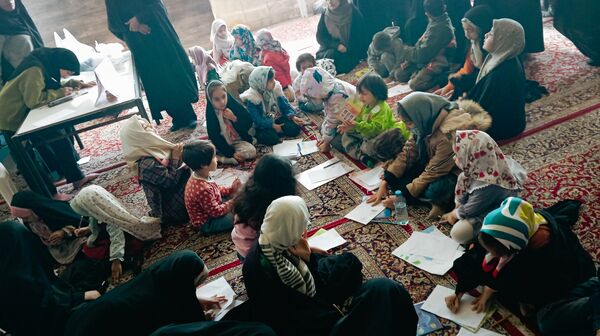 برپایی غرفه کودک در نمازجمعه شهرستان کاشمر 