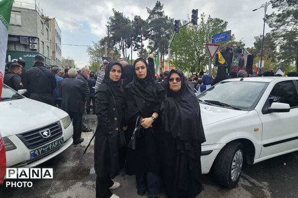 تشییع پیکر شهدا والامقام محله ۱۳ آبان ناحیه دو شهرری 