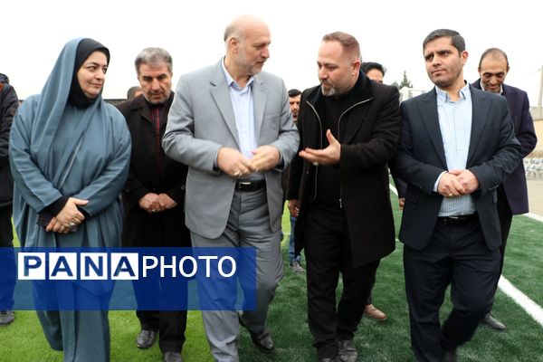 آیین افتتاحیه زمین ورزشی چمن مصنوعی اورین
