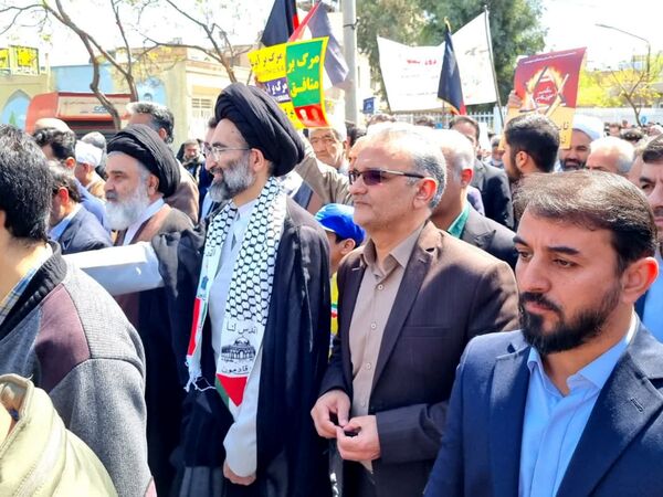 حضور پرشور مردم دارالمؤمنین کاشان در راهپیمایی روز قدس