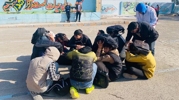 تمرین مقابله با بحران در هنرستان شهید باهنر باخرز