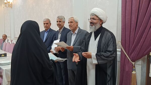 مراسم تجلیل از عوامل هیئت فرهنگیان و دانش آموزی شهرستان کاشمر 