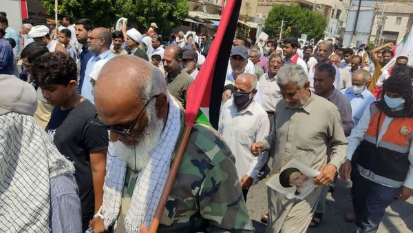 خروش آحاد مردم شهرستان میناب در حمایت از مظلوم فلسطین