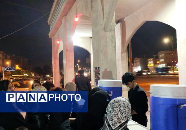 عزاداری  شب تاسوعای حسینی در مسجد شهدای گمنام 