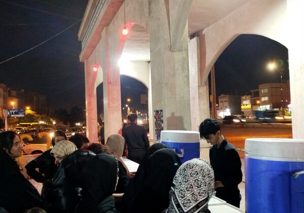 عزاداری  شب تاسوعای حسینی در مسجد شهدای گمنام 
