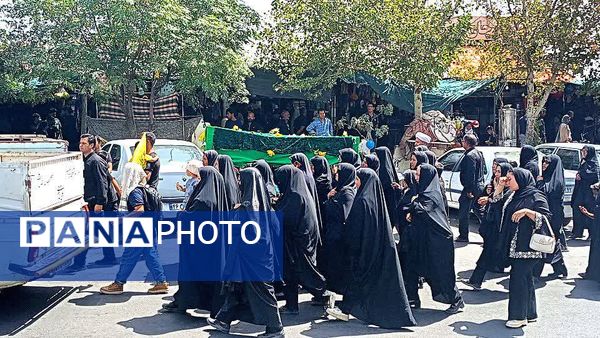 مراسم تشییع نمادین پیکر امام رضا (ع) در کاشمر