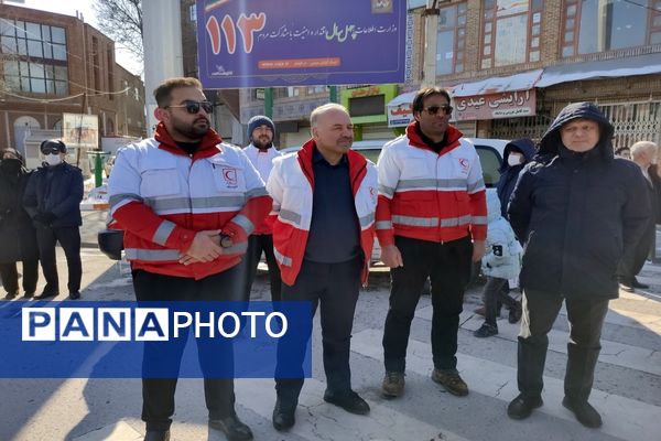 حماسه باشکوه راهپیمایی22 بهمن دراستان اردبیل 