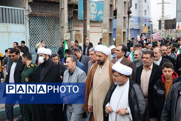 حضور مردم چهاردانگه در جشن چهل و هفتمین سالگرد شکوهمند انقلاب اسلامی