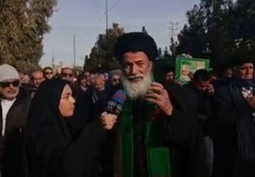 مراسم تشییع شهید امیرحسین راستینه در قم