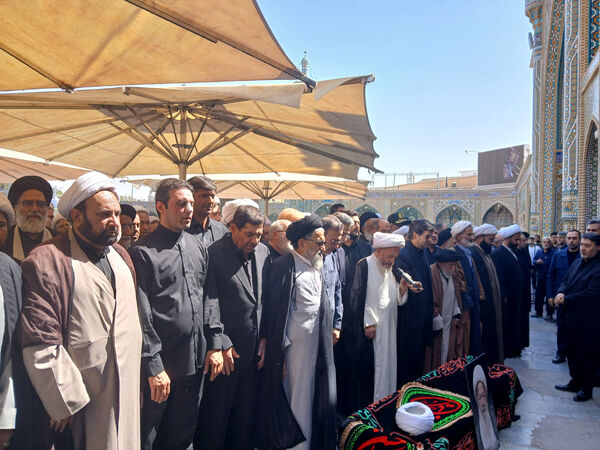 مراسم تشیع آیت الله محفوظی در قم