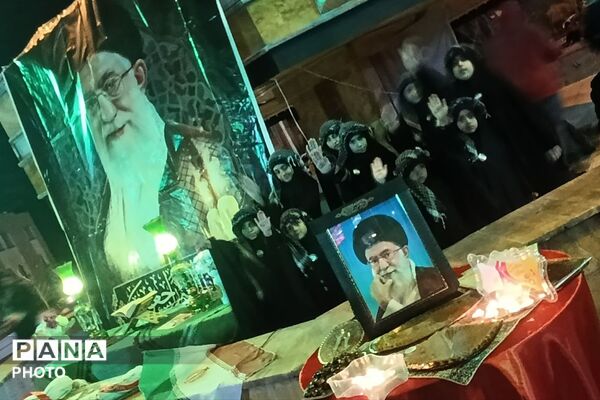 مراسم چهلمین روز شهادت دانش آموزان مدرسه شجره طیبه میناب در پردیس