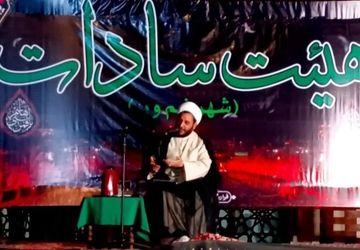 عزاداری هیئت سادات شهر نیم‌ور در شب چهارم محرم