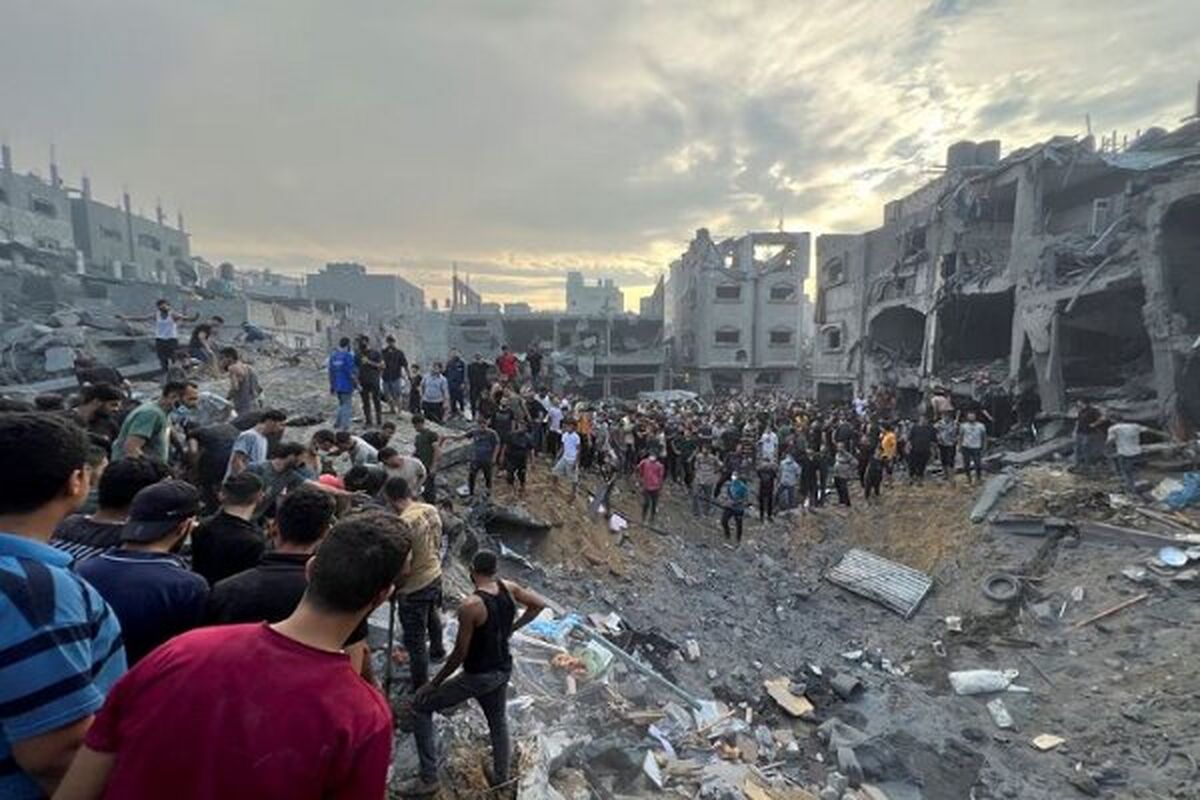 شهادت ۱۲ فلسطینی در حمله اشغالگران به اردوگاه‌ آوارگان در خان‌یونس