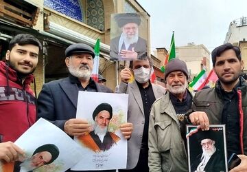 خروش مردم شهرستان ری در راهپیمایی روز قدس