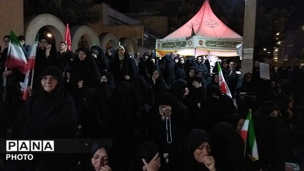 مراسم شب دوم محرم در بلوار فضل نیشابور-۱
