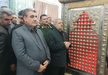 تجدید میثاق وزیر آموزش و پرورش با شهدا در امام زاده یحیی (ع) سمنان