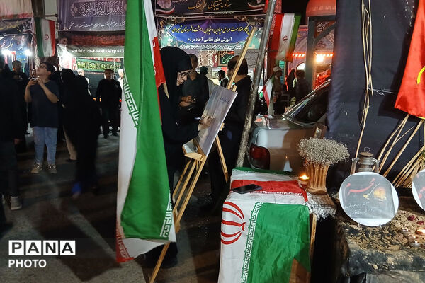 دلنوشته‌های عزاداران در موکب فرهنگیان شیروان